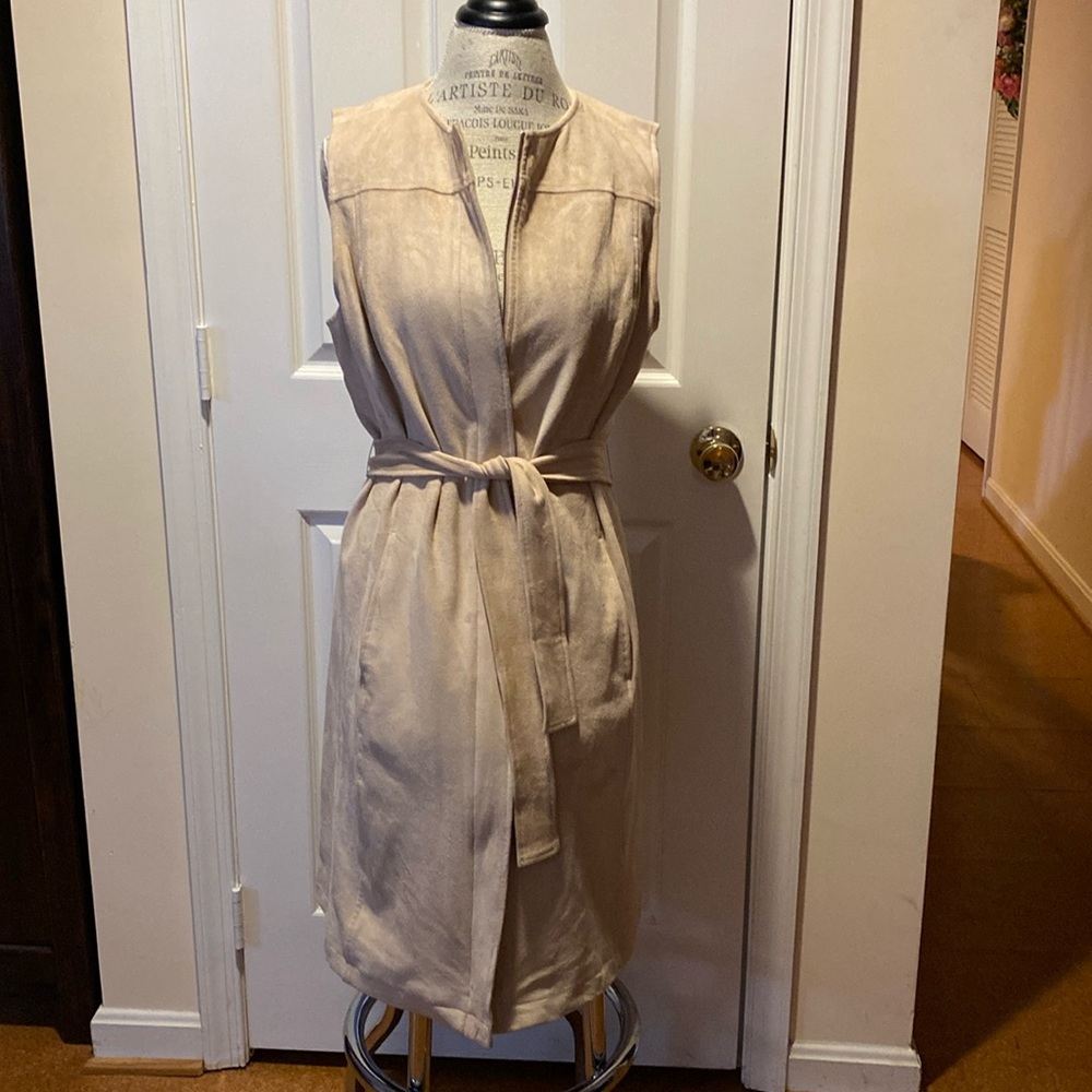 H by Halston microsuede duster